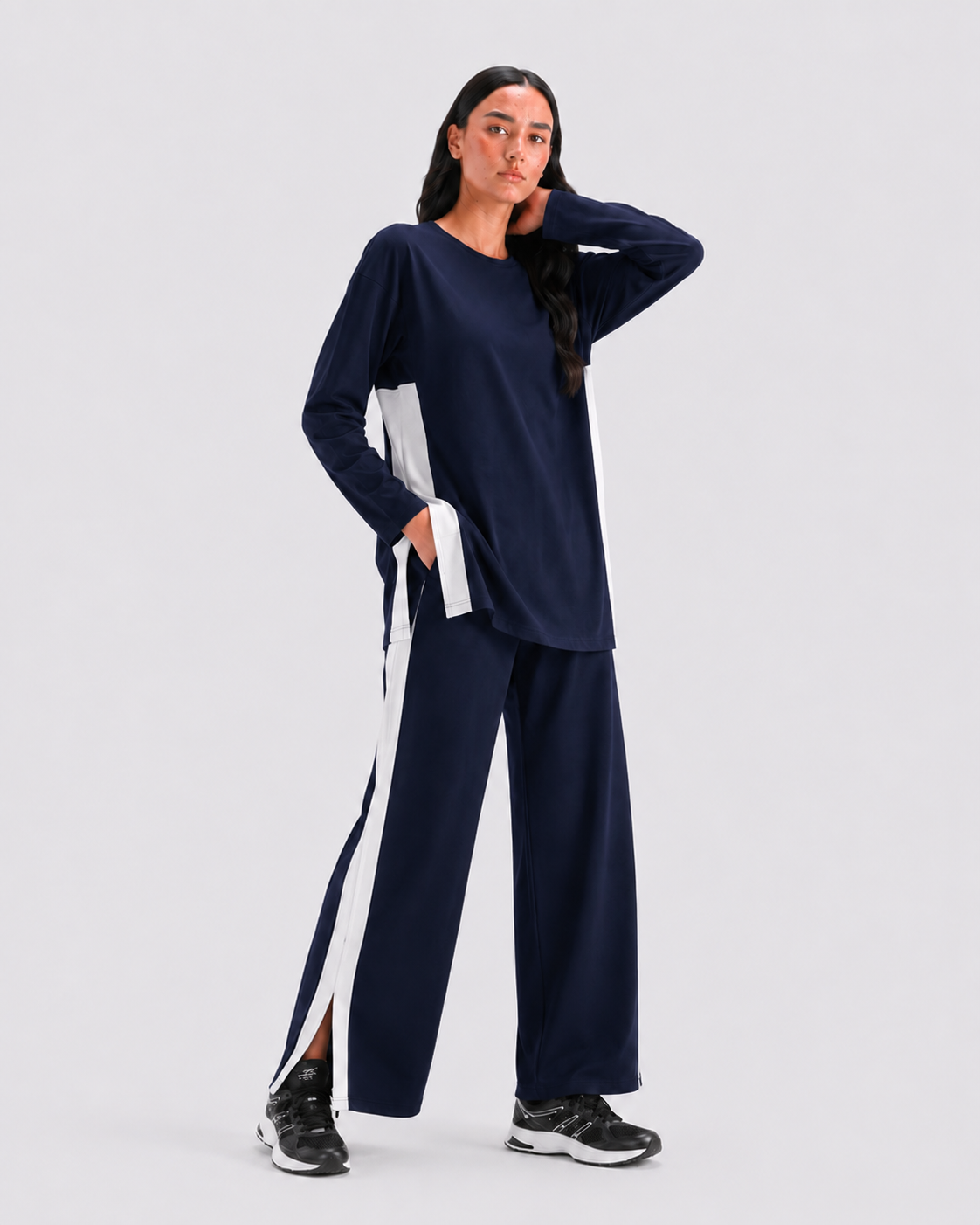 Longline Oversized Set - Navy