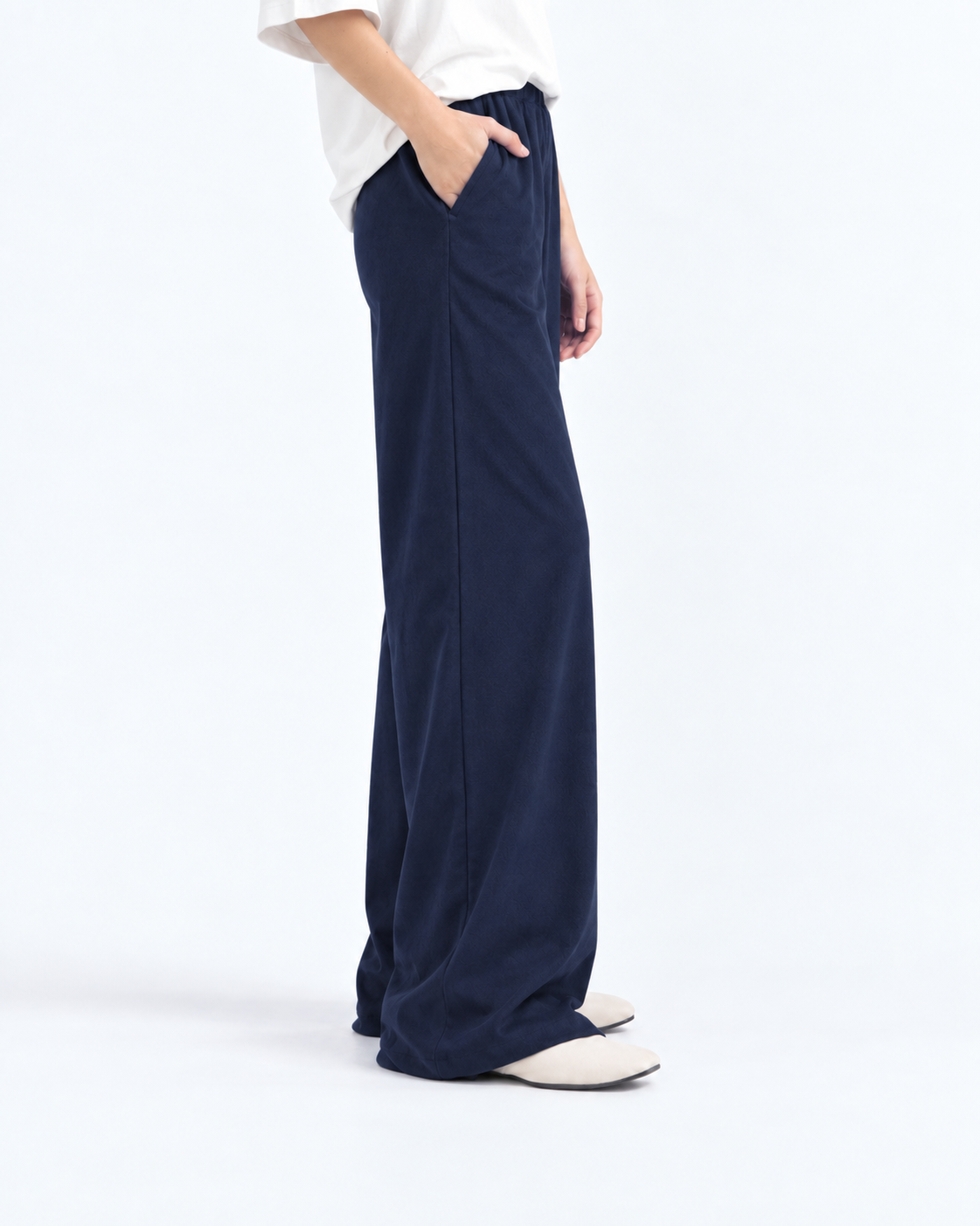 Bootcut Fleece Trouser - Navy