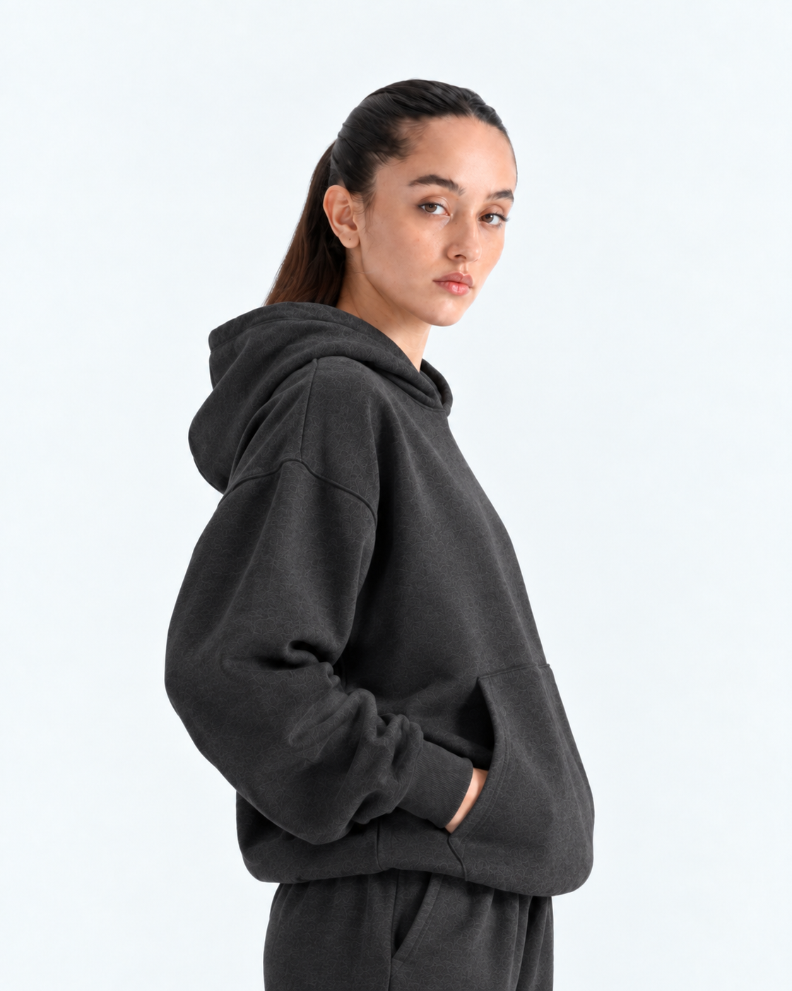 Oversized Boxy Hoodie - Charcoal Grey