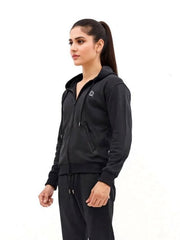 W-Sleek Black Full-Zip