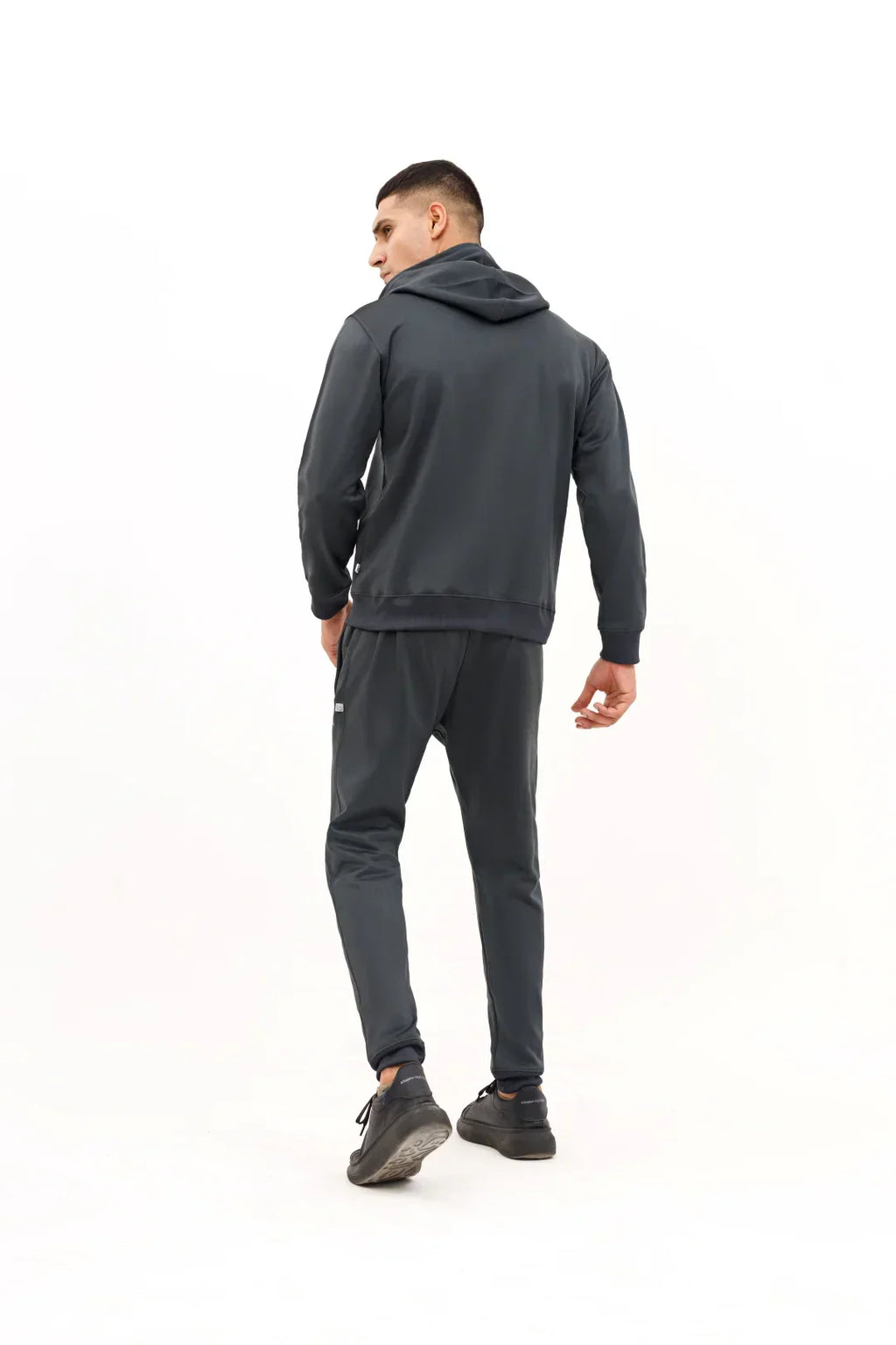 Grey Zip Hoodie Tracksuit