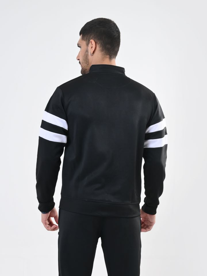 Contrast Band Zipper