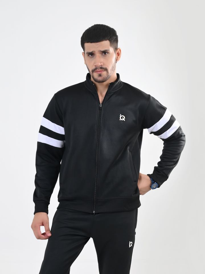 Contrast Band Zipper