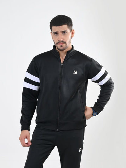 Contrast Band Zipper