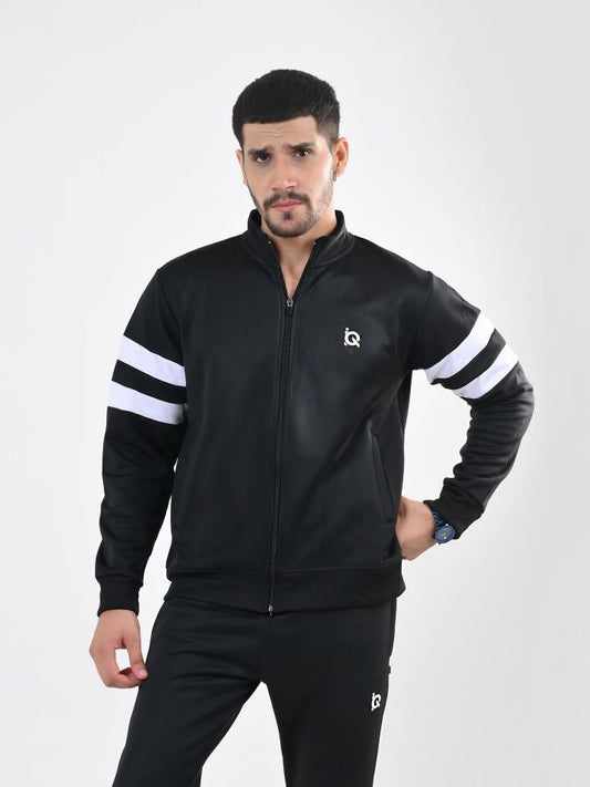 Contrast Band Zipper