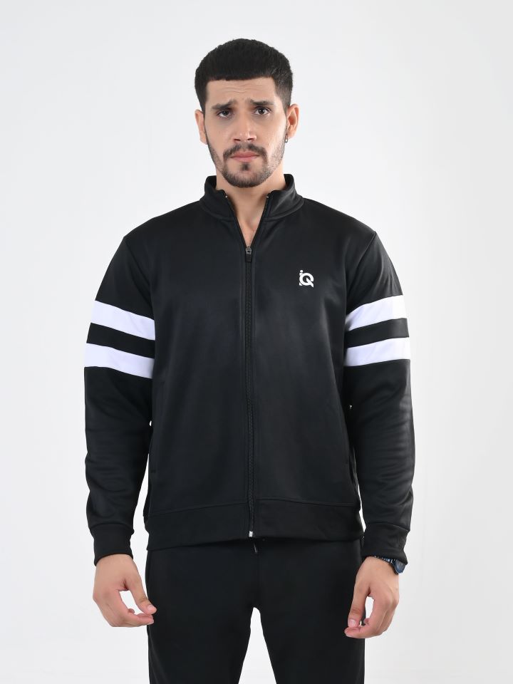 Contrast Band Zipper