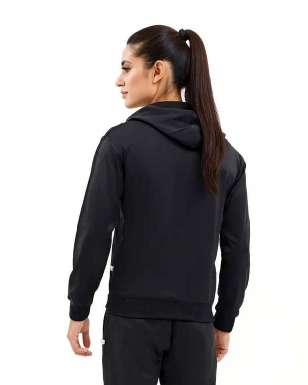 W-Sleek Black Full-Zip