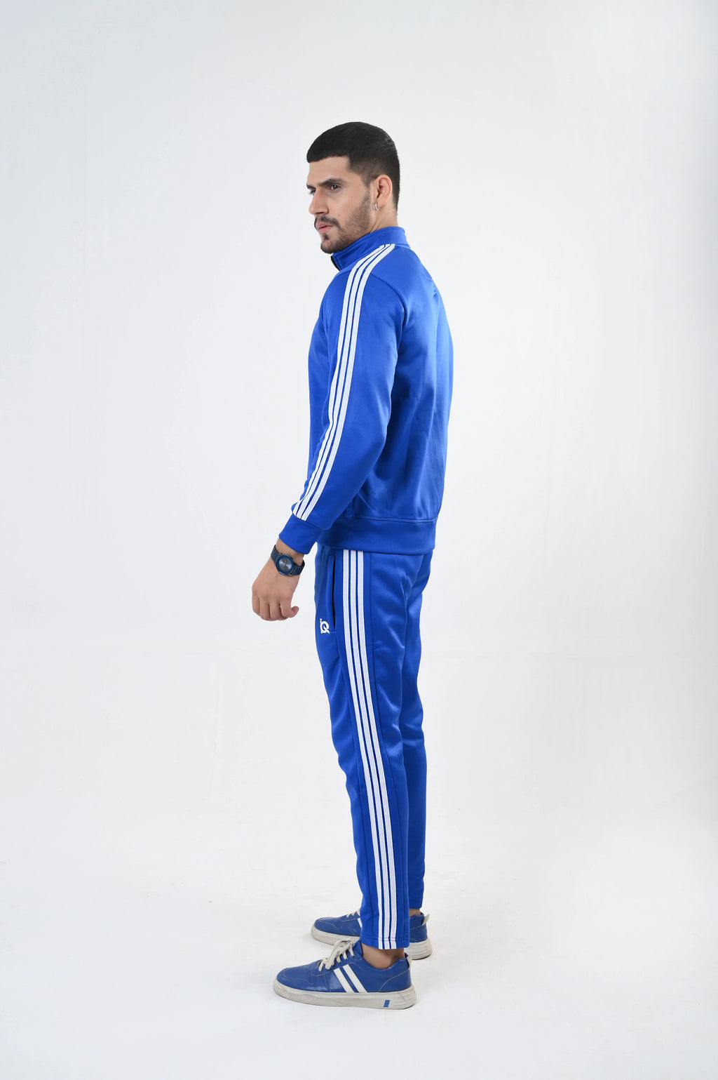 Elite Blue Tri Line Tracksuit