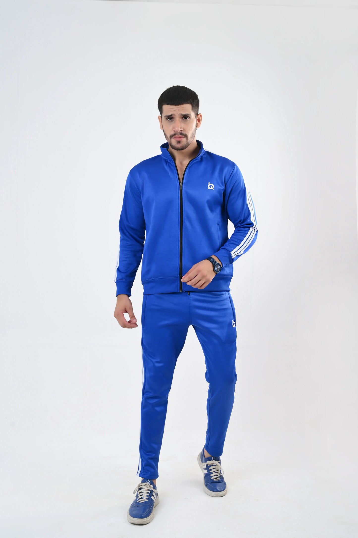 Elite Blue Tri Line Tracksuit