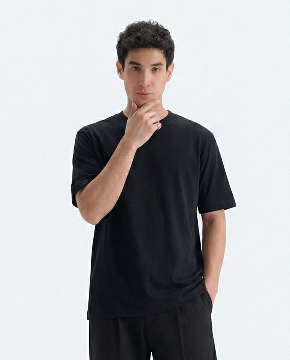 Crew Neck Tee - Black