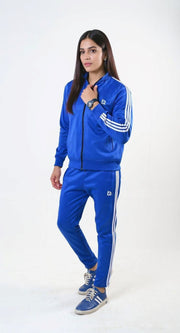 W-Elite Blue Tri Line Tracksuit