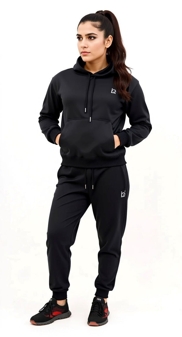 W-Black Hoodie Tracksuit – Saeed Ajmal’s Choice