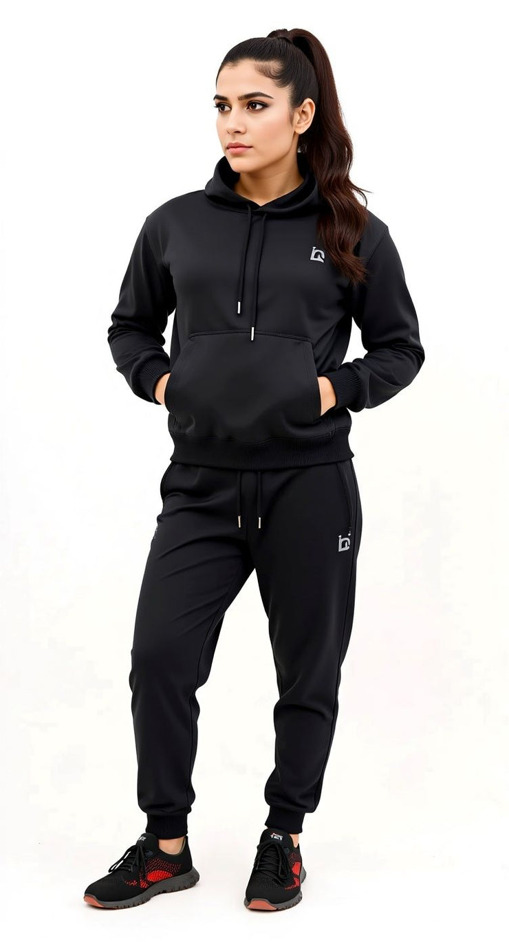 W-Black Hoodie Tracksuit – Saeed Ajmal’s Choice