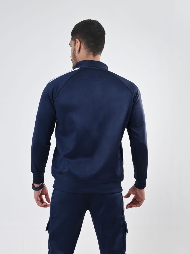 Navy Streak Zipper