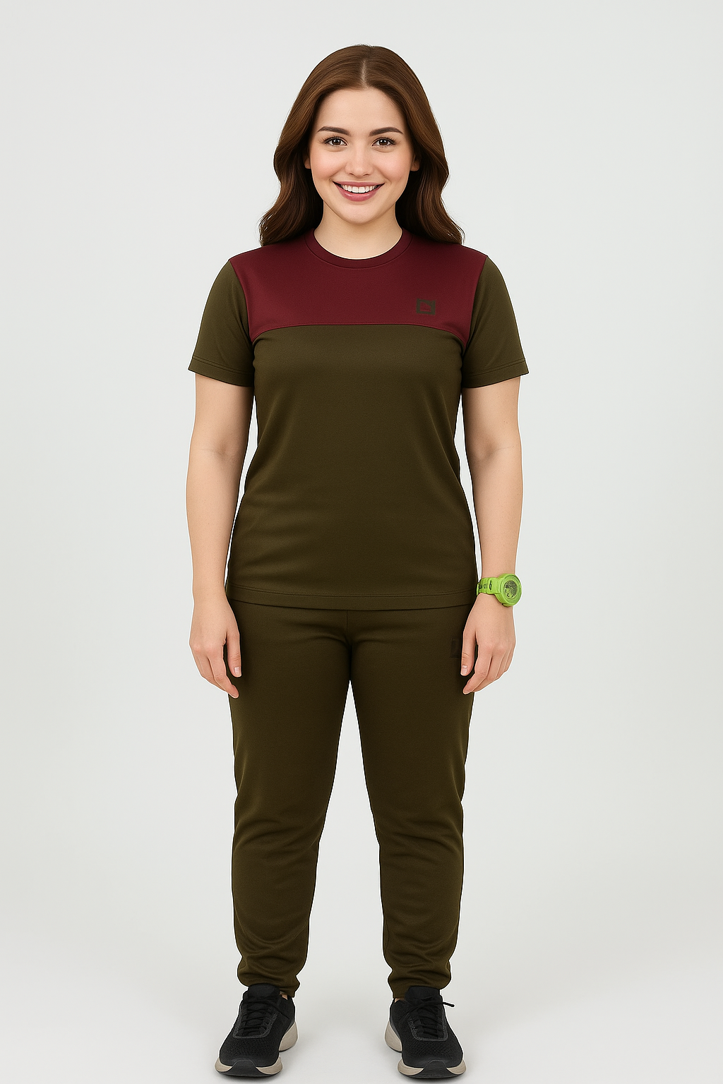 W-Charcoal Berry Twinset