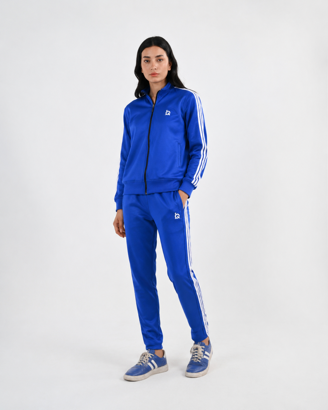 W-Elite Blue Tri Line Tracksuit
