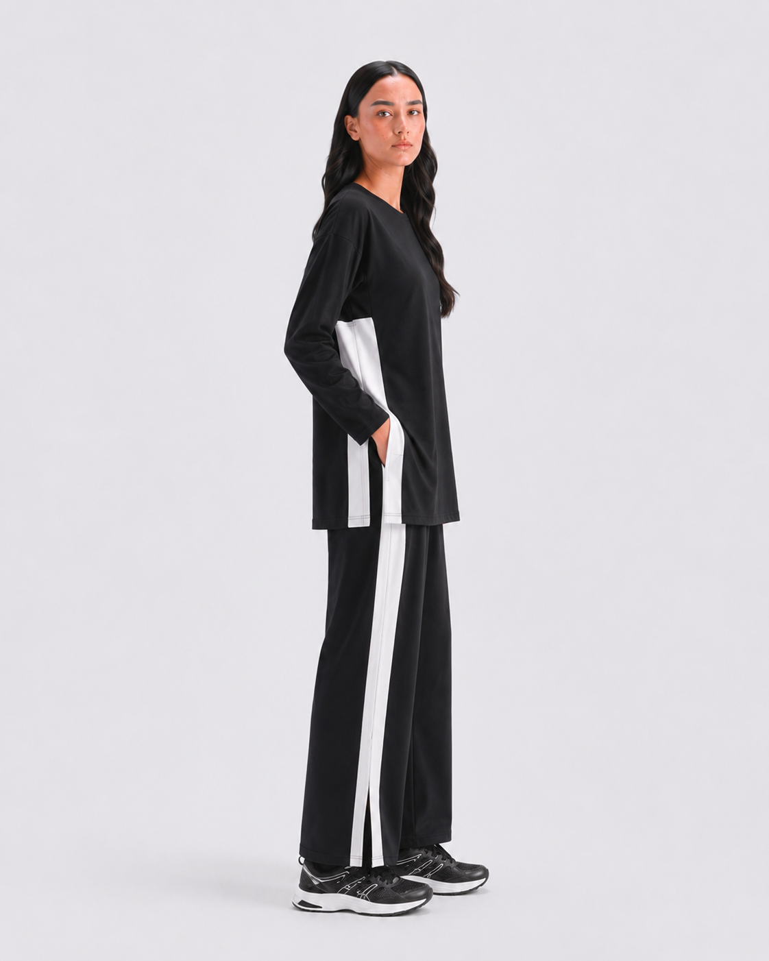 Longline Oversized Set - Black