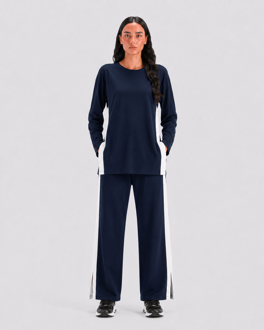 Longline Oversized Set - Navy