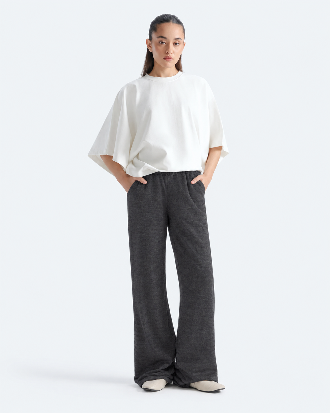 Bootcut Fleece Trouser - Charcoal Grey