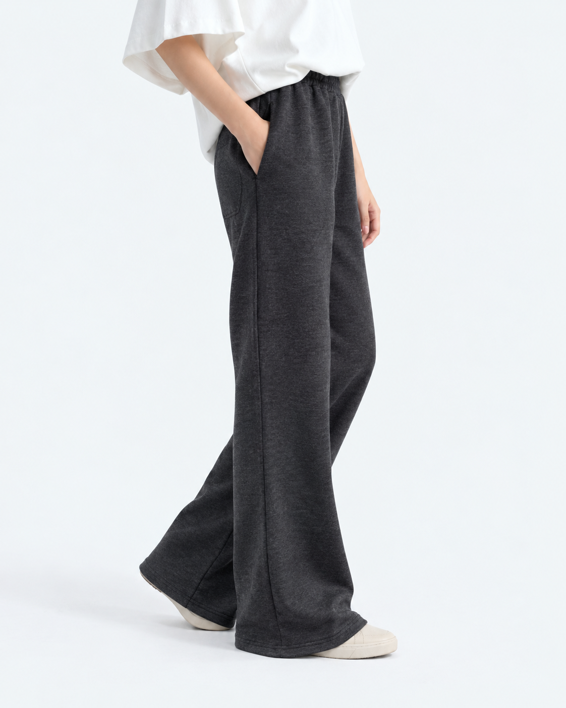 Bootcut Fleece Trouser - Charcoal Grey