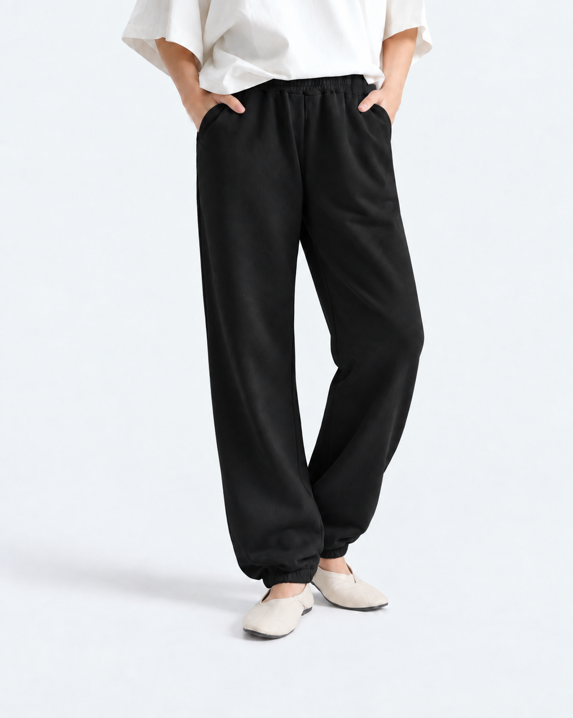 Relaxed Fleece Jogger - Black