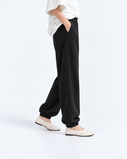 Relaxed Fleece Jogger - Black