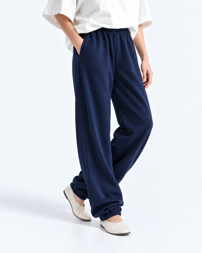 Relaxed Fleece Jogger - Navy