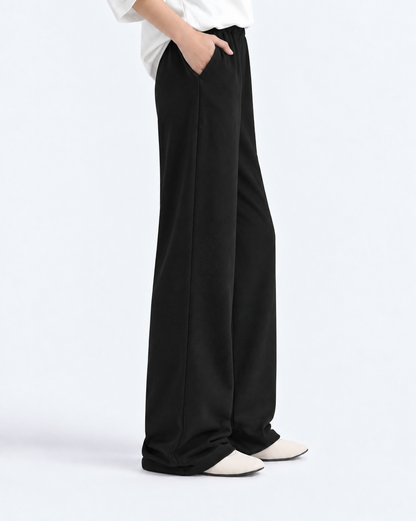 Bootcut Fleece Trouser - Black
