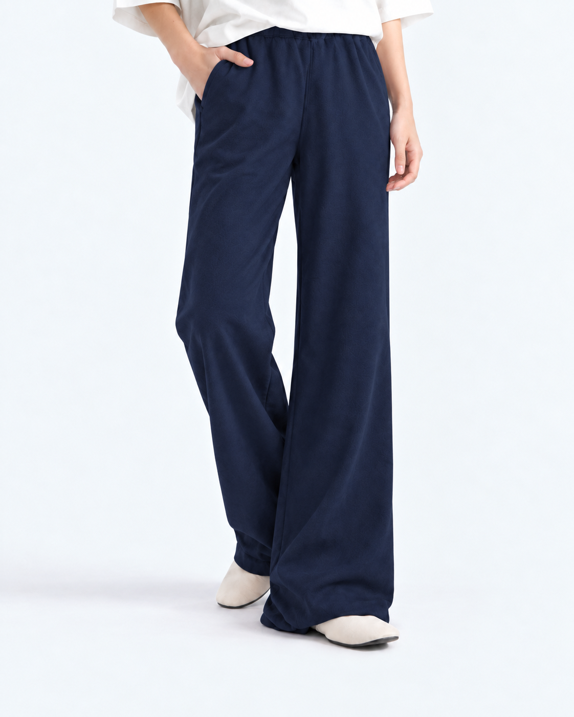 Bootcut Fleece Trouser - Navy