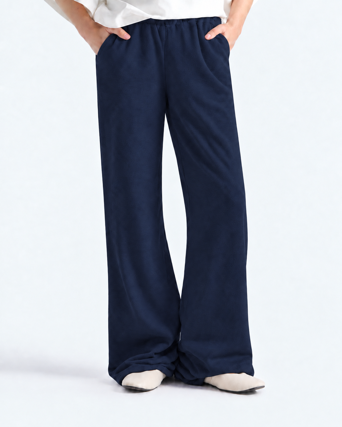 Bootcut Fleece Trouser - Navy