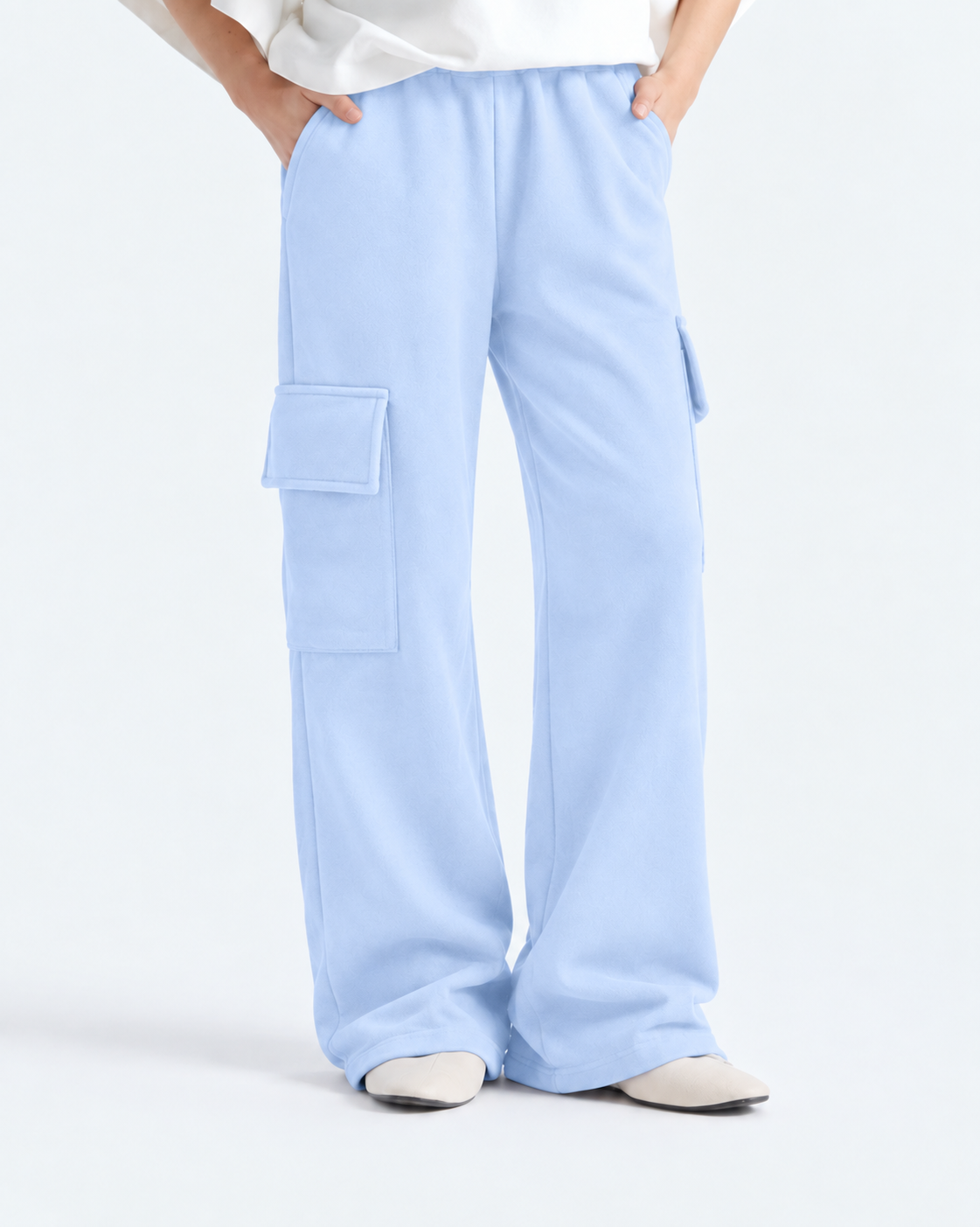 Utility Fleece Trouser - Powder Blue