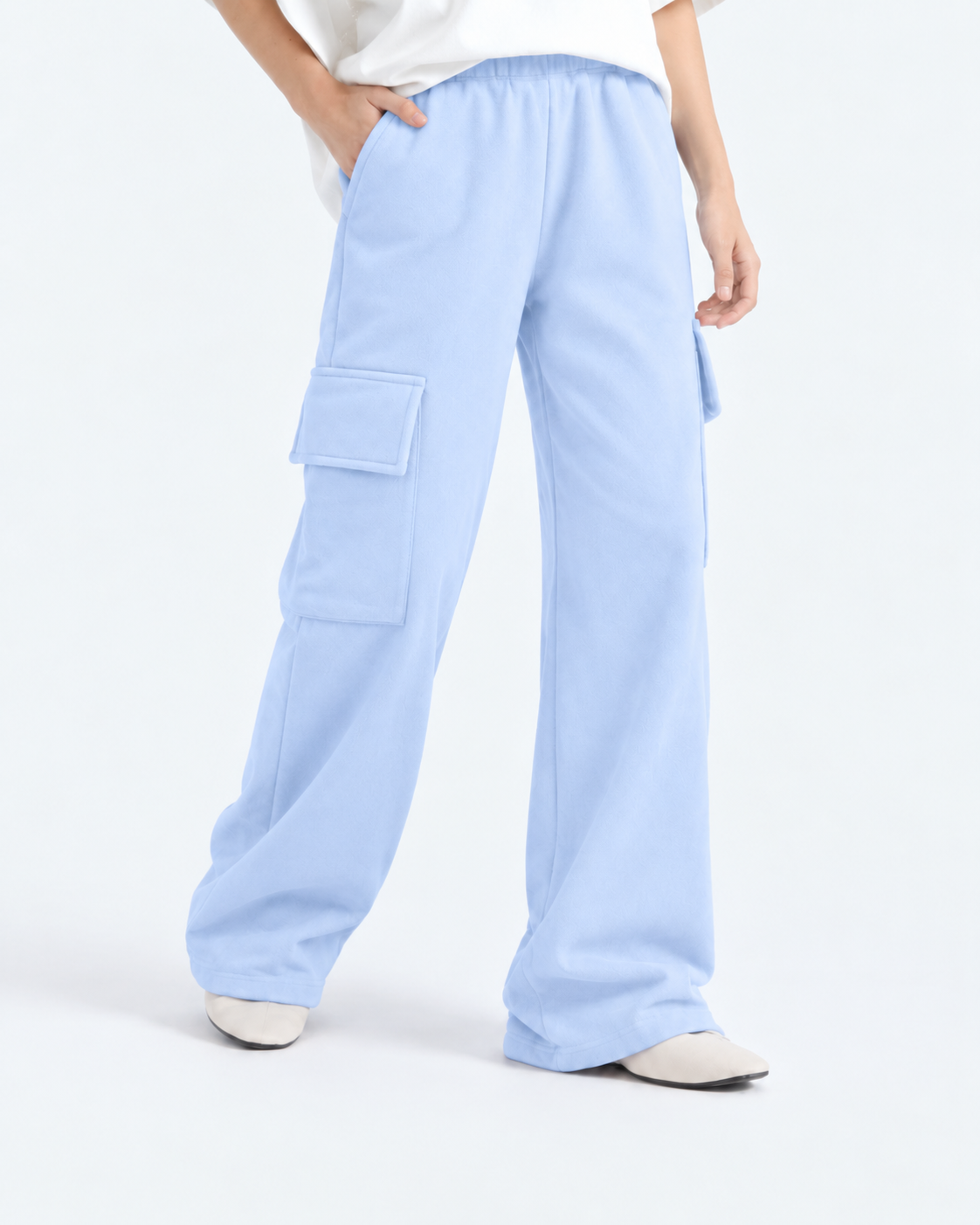 Utility Fleece Trouser - Powder Blue