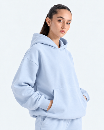 Oversized Boxy Hoodie - Powder Blue