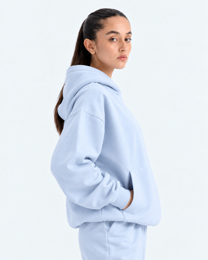 Oversized Boxy Hoodie - Powder Blue