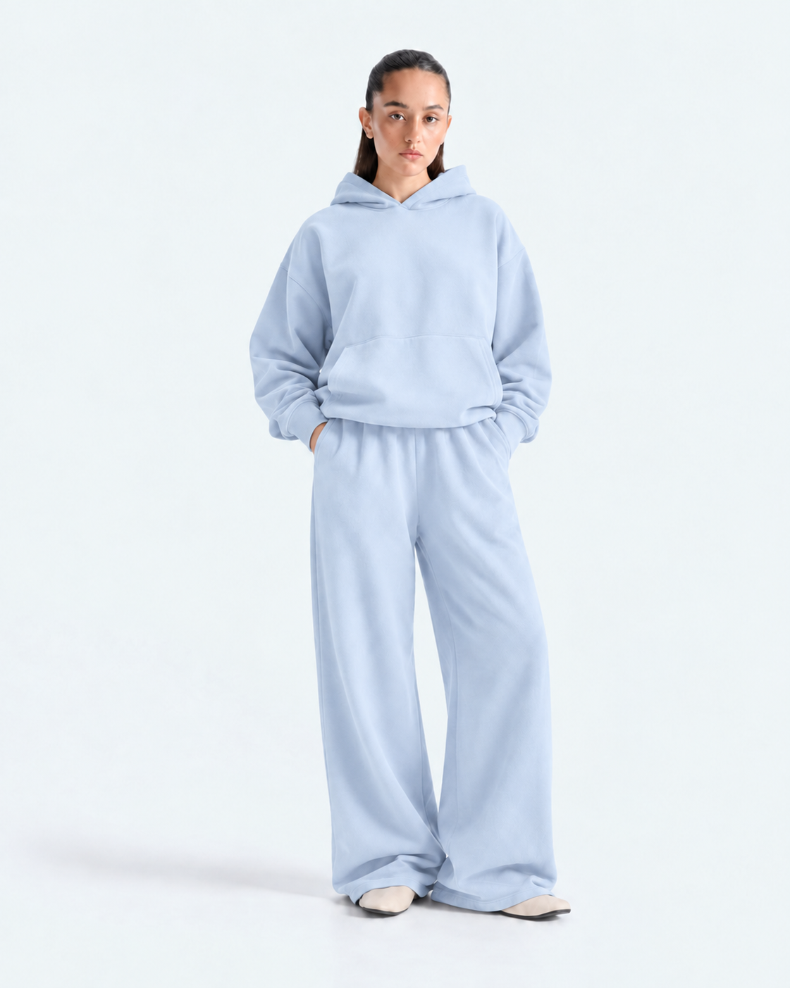 Oversized Boxy Tracksuit - Powder Blue