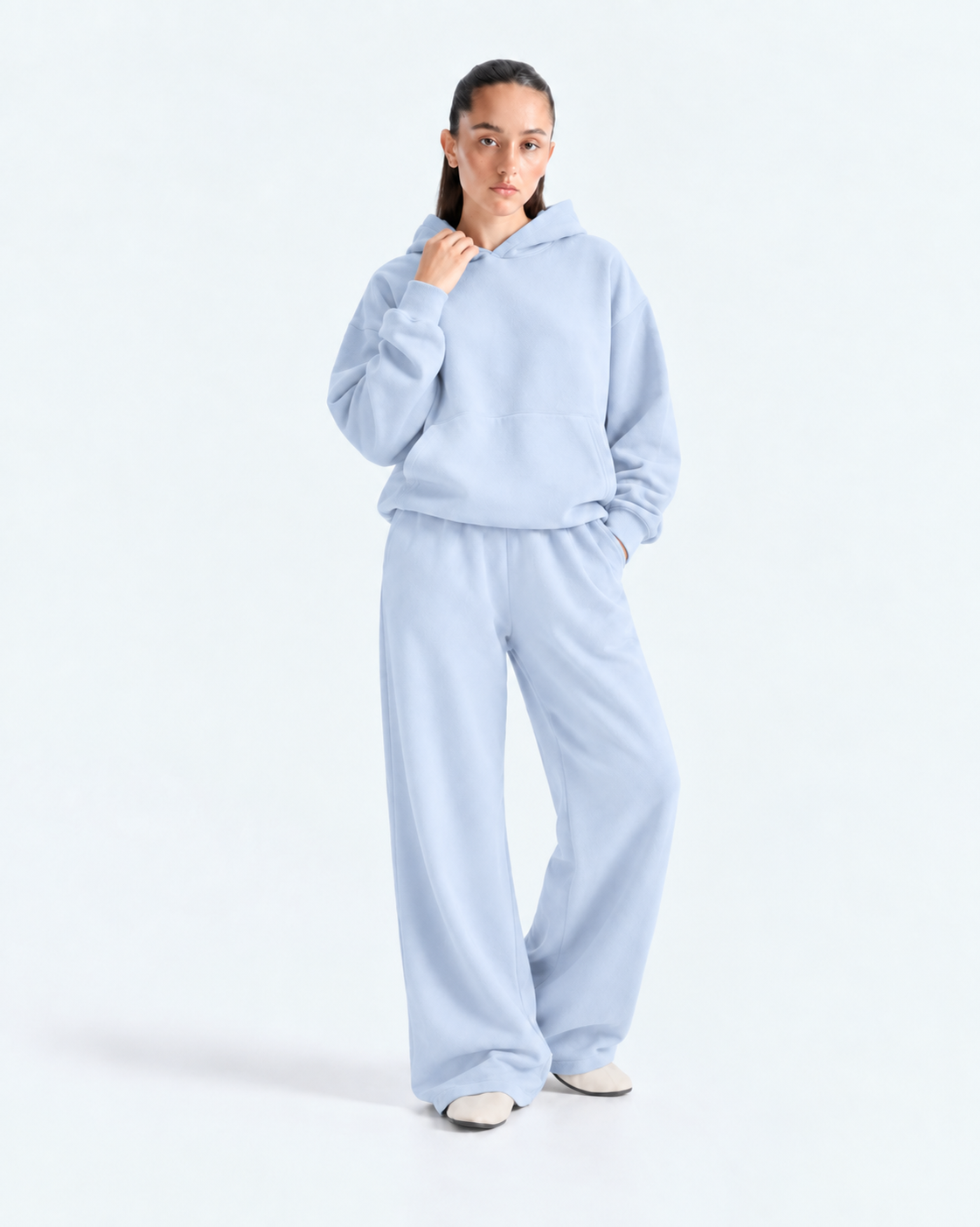 Oversized Boxy Tracksuit - Powder Blue