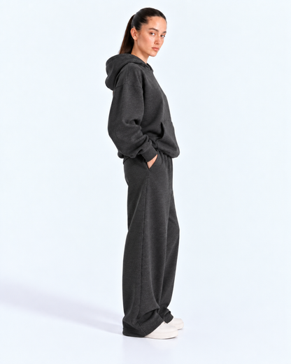 Oversized Boxy Tracksuit - Charcoal Grey