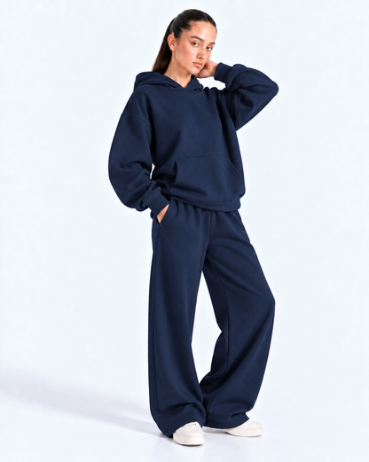 Oversized Boxy Tracksuit - Navy