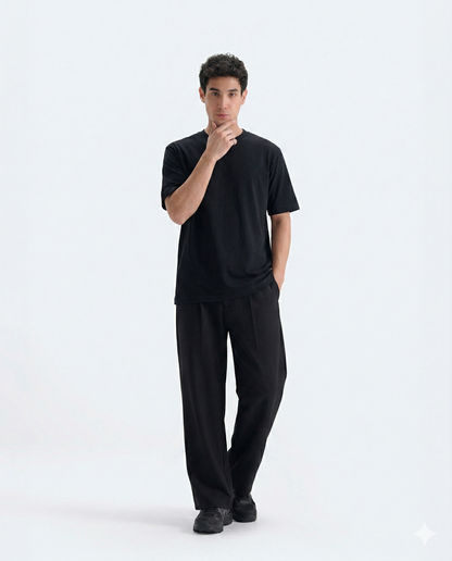 Crew Neck Tee - Black