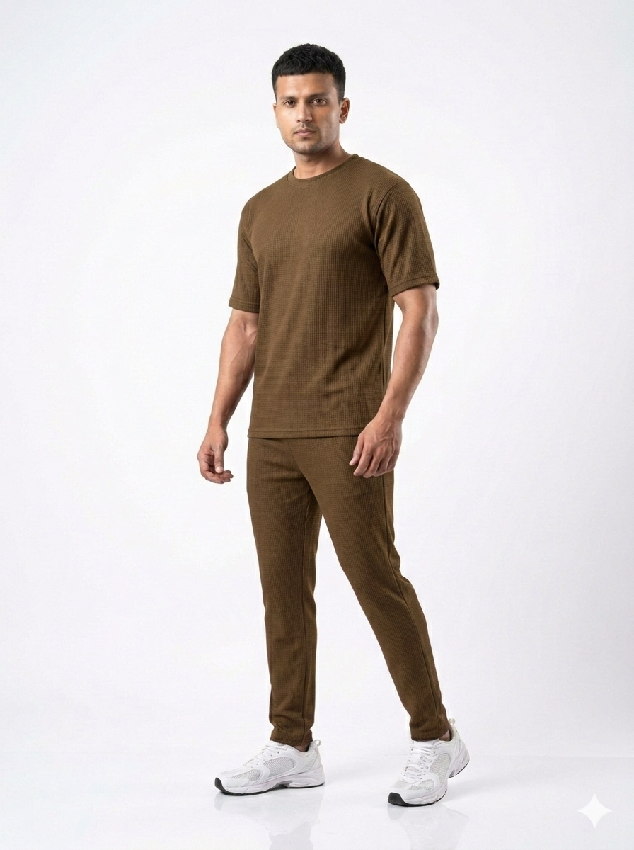 CoreFit Tracksuit - Mocha Brown