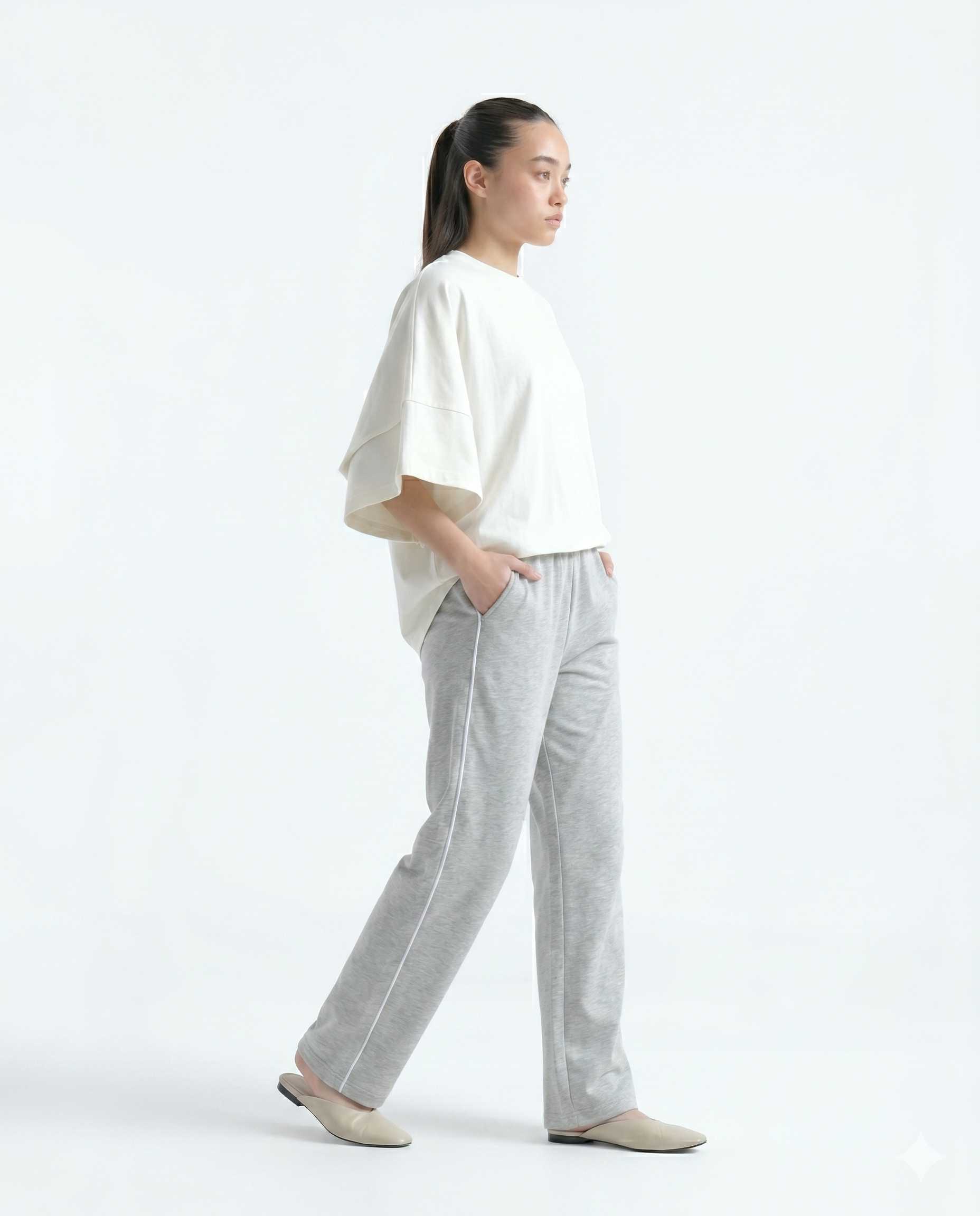 SoftStride Terry Trouser - Heather Grey