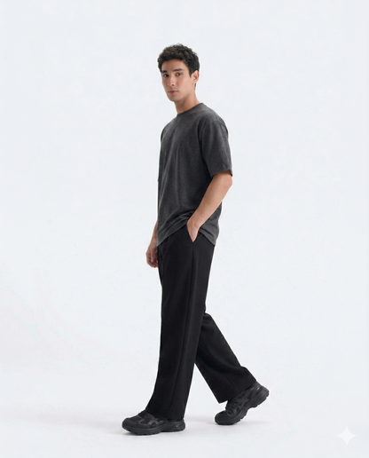 Crew Neck Tee - Charcoal Grey