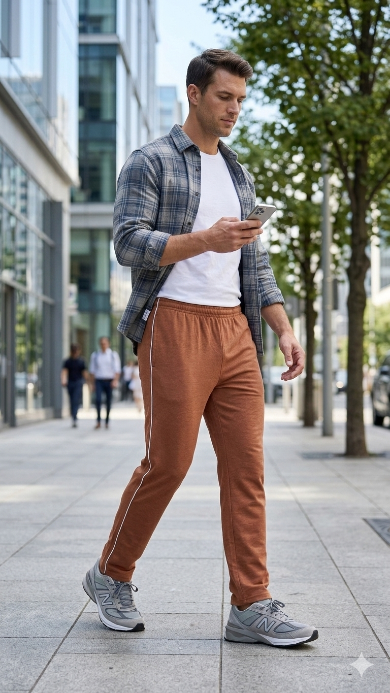 CoreLine Trouser - Rust Brown