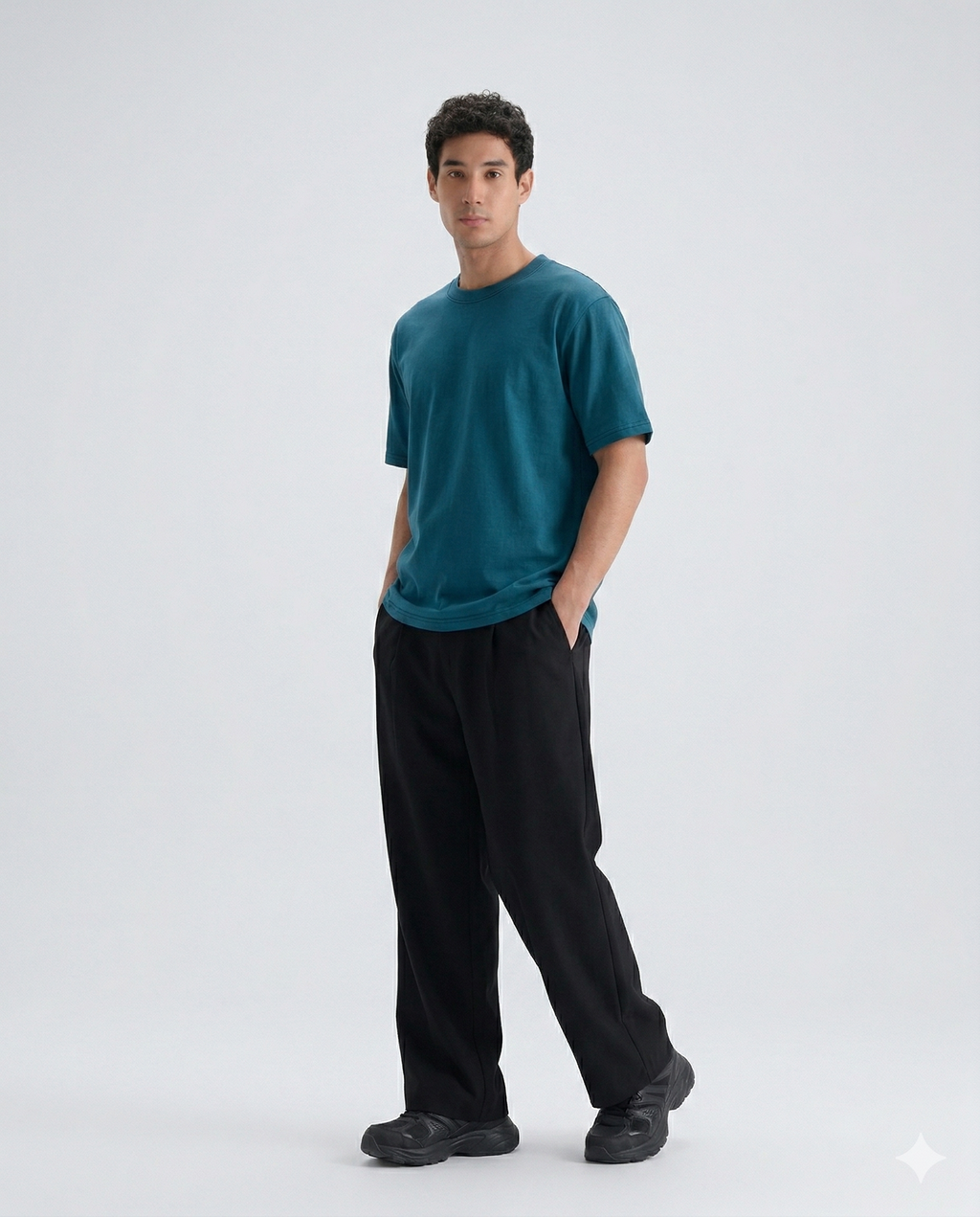 Crew Neck Tee - Blue