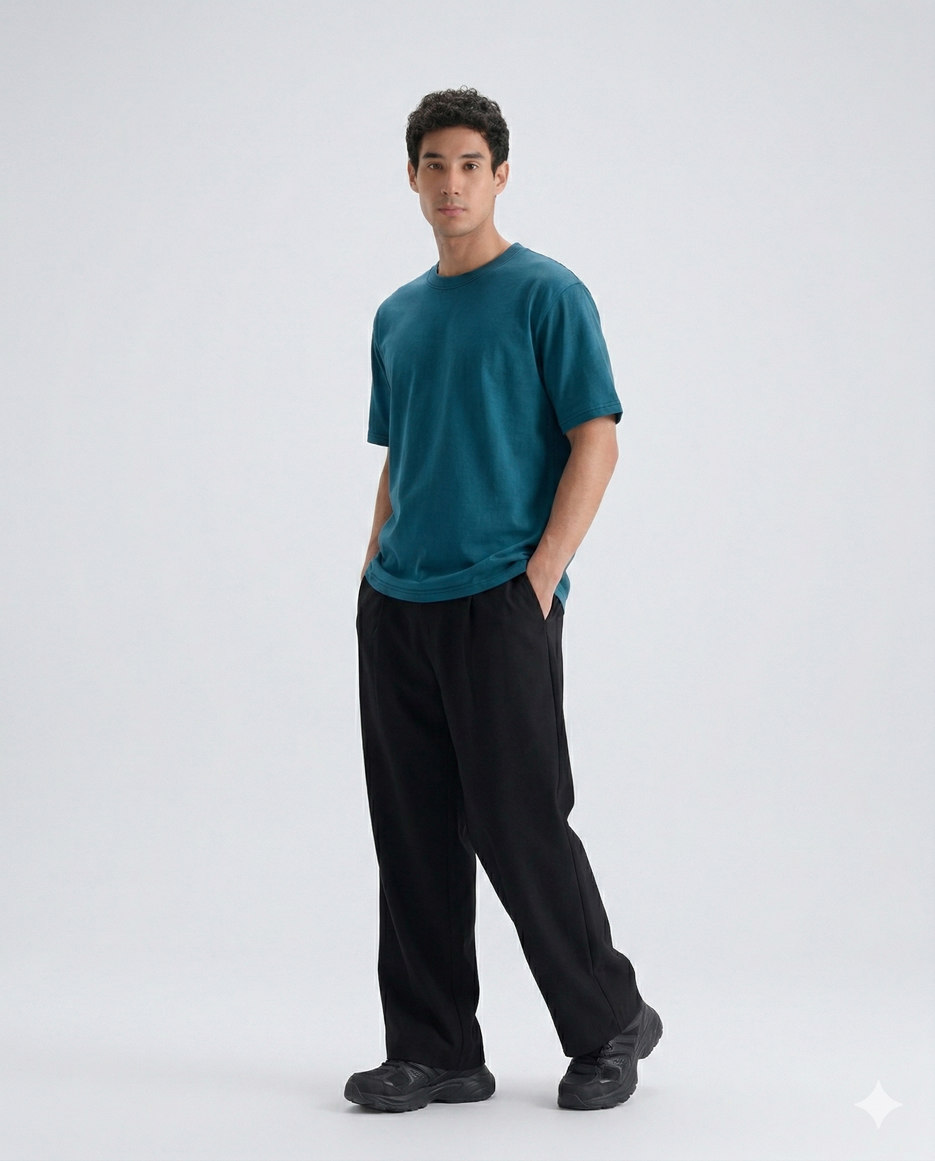 Crew Neck Tee - Blue