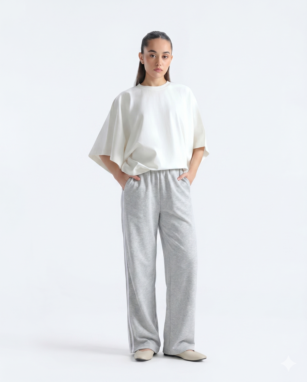 SoftStride Terry Trouser - Heather Grey