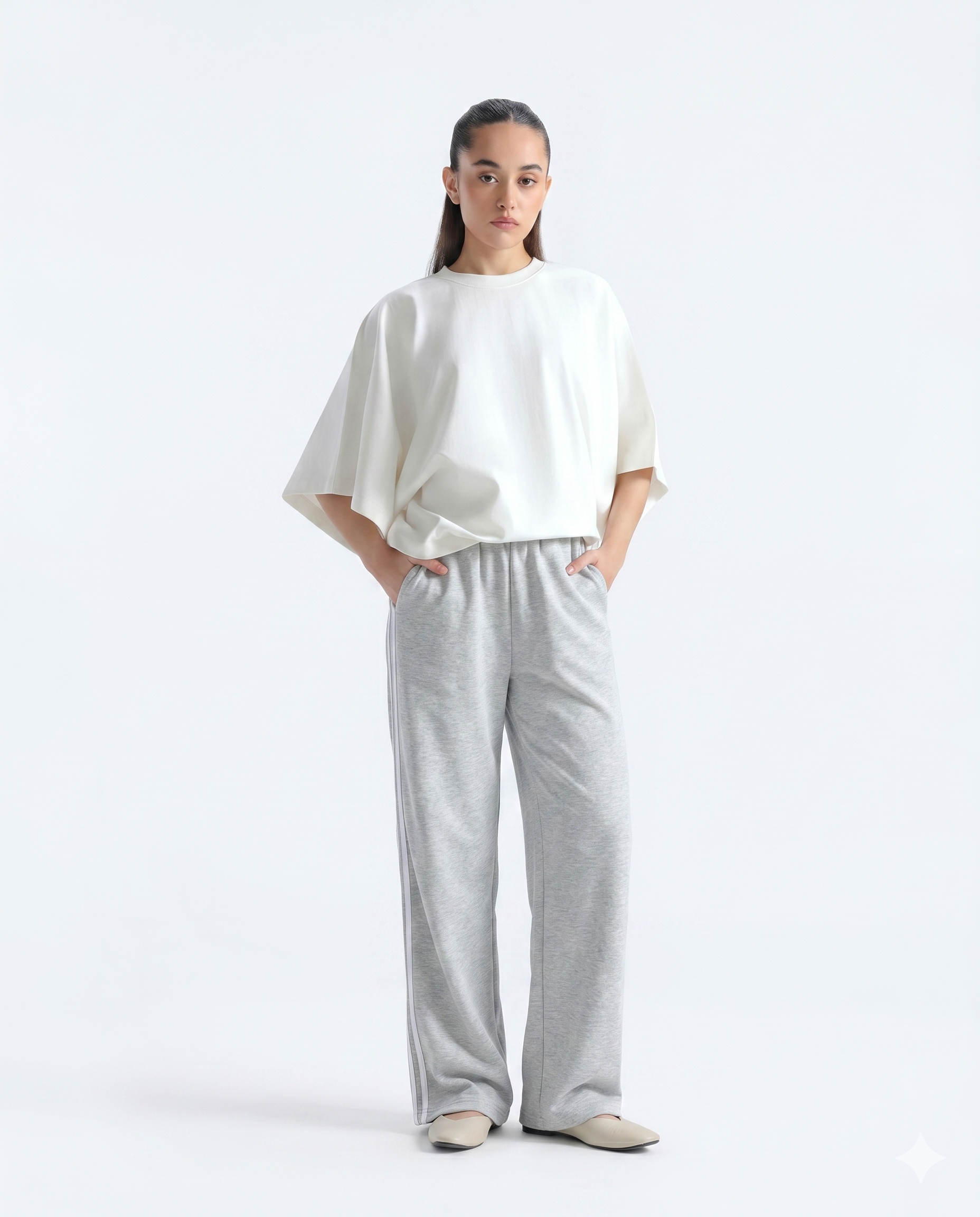 SoftStride Terry Trouser - Heather Grey