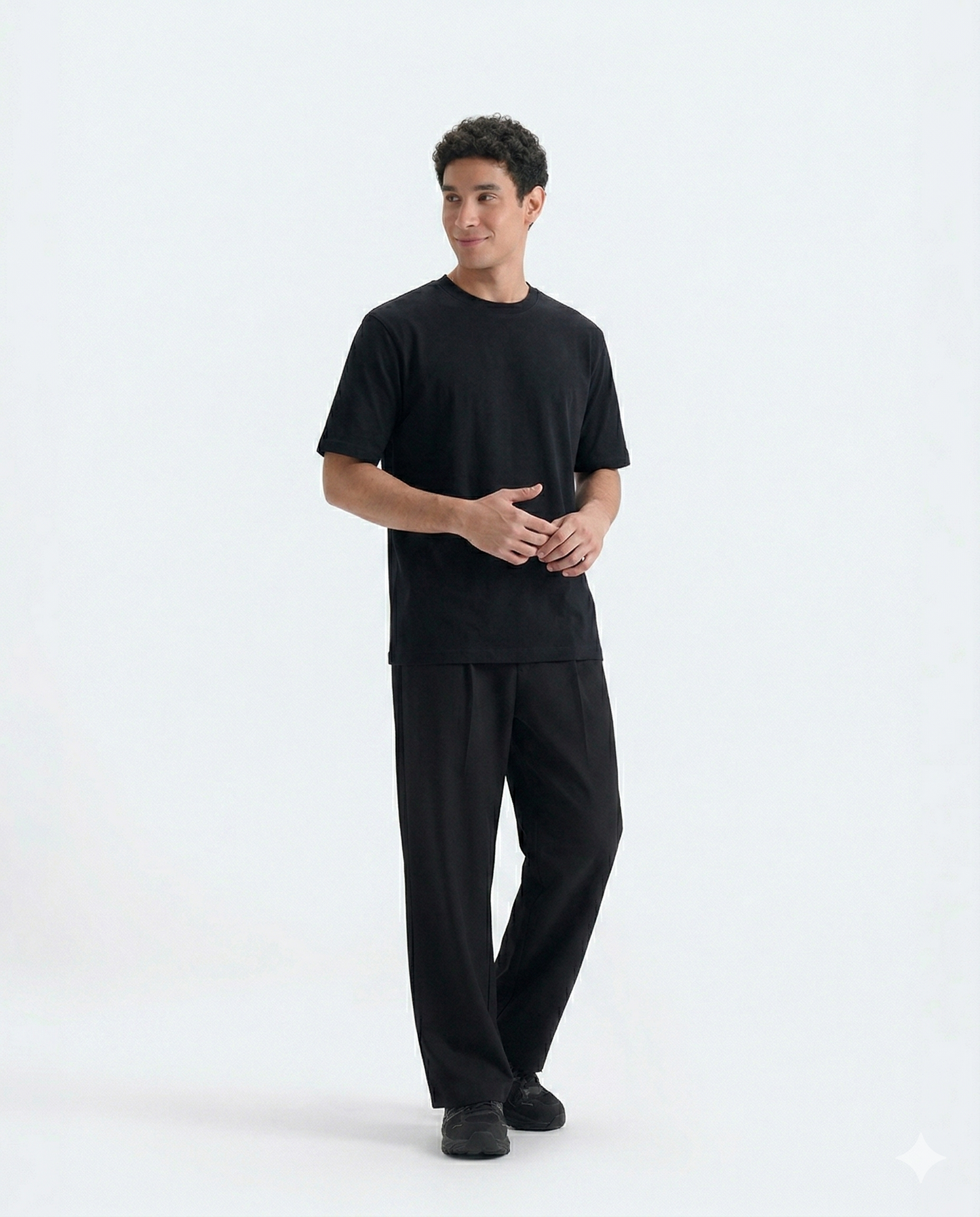 Crew Neck Tee - Black