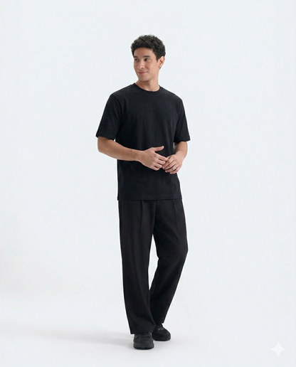 Crew Neck Tee - Black