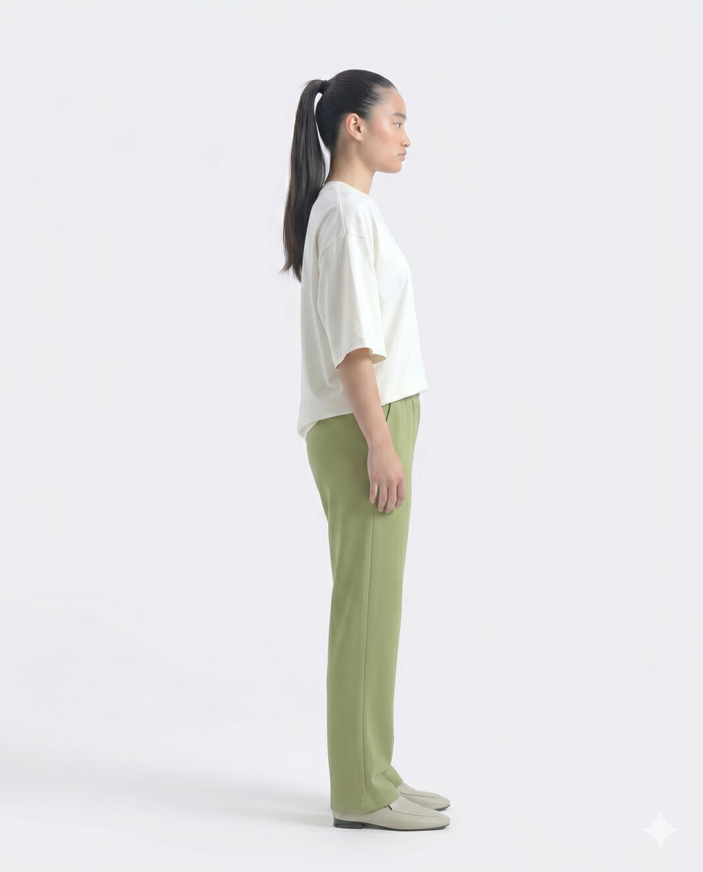 Comfort Straight Trouser-Olive